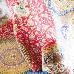قیمت و خرید فرش 1700 شانه ابریشمی ماشینی طرح ترمه - فرش شاهرخ