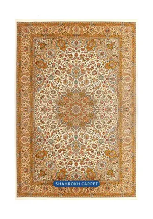 فرش 1700 شانه ابریشم ماشینی طرح نگار