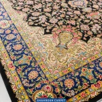 قیمت و خرید فرش 1700 شانه ابریشم ماشینی طرح ماهک - فرش شاهرخ