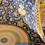 قیمت و خرید فرش 1700 شانه ابریشمی ماشینی طرح ترمه - فرش شاهرخ