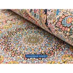 قیمت و خرید فرش ماشینی 1200 شانه زمینه سرمه‌ای طرح ماهان - فرش شاهرخ