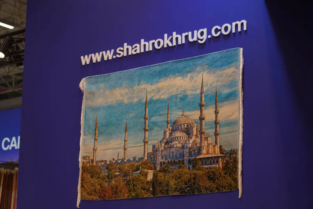 غرفه فرش شاهرخ کاشان در نمایشگاه فرش استانبول2- فرش شاهرخ