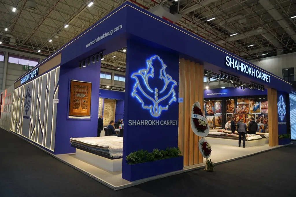غرفه فرش شاهرخ کاشان در نمایشگاه فرش استانبول7- فرش شاهرخ
